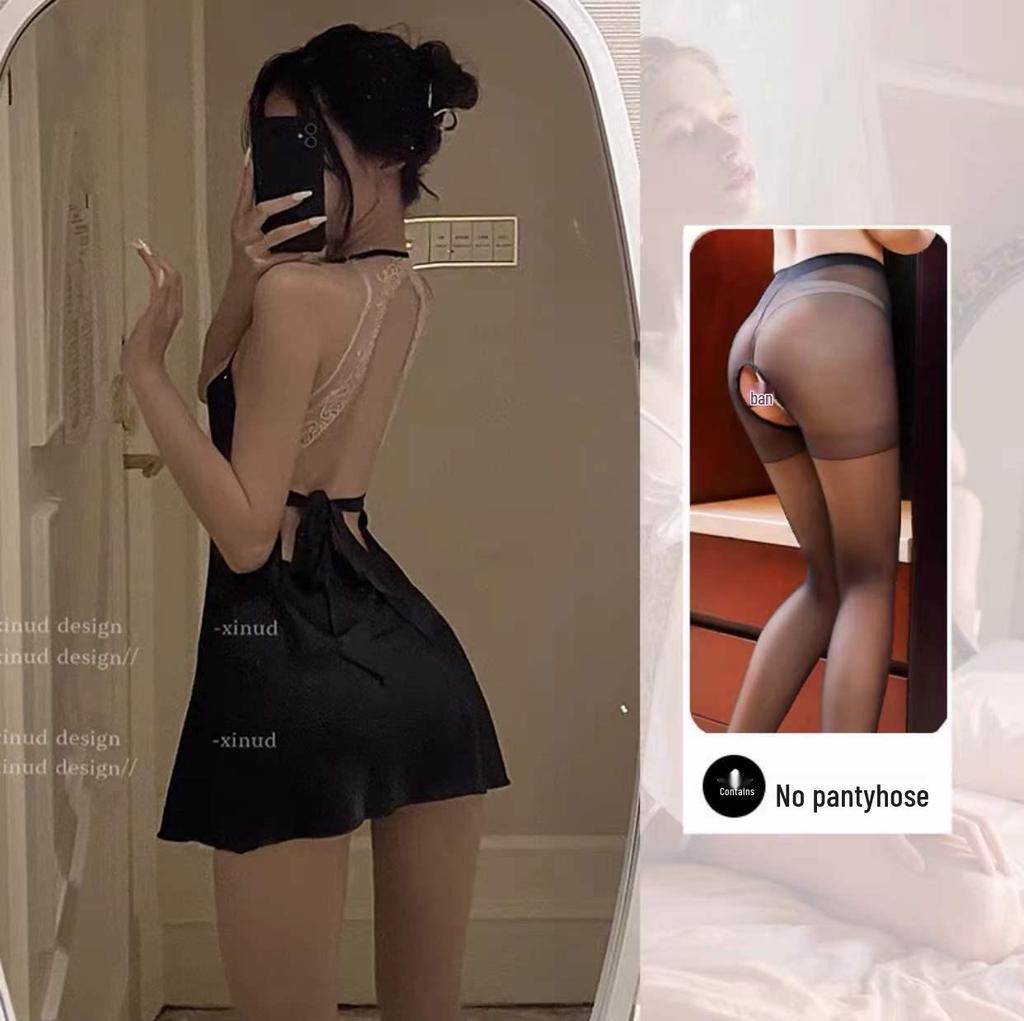 Mitternachts-Charme-Spitzen-Dessous: Flirty, Sexy Nachtwäsche für kleine Brüste