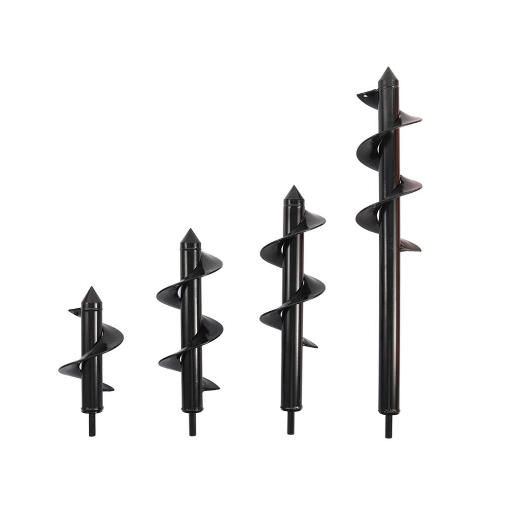 Garden Auger Spiral Soil Auger Umbrella Hole Excavator Solid Shaft Auger Flower For Planting Digging Soil Nursery Flowers