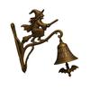 Vintage Doorbells With Witch Silhouettes Metal Wind Chimes For Outdoor Home