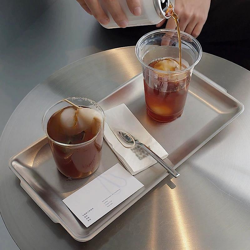 1PC Rectangular Dining Table Decoration Storage Tray New Stainless Steel Material Tray Outdoor Multiple Sizes Available