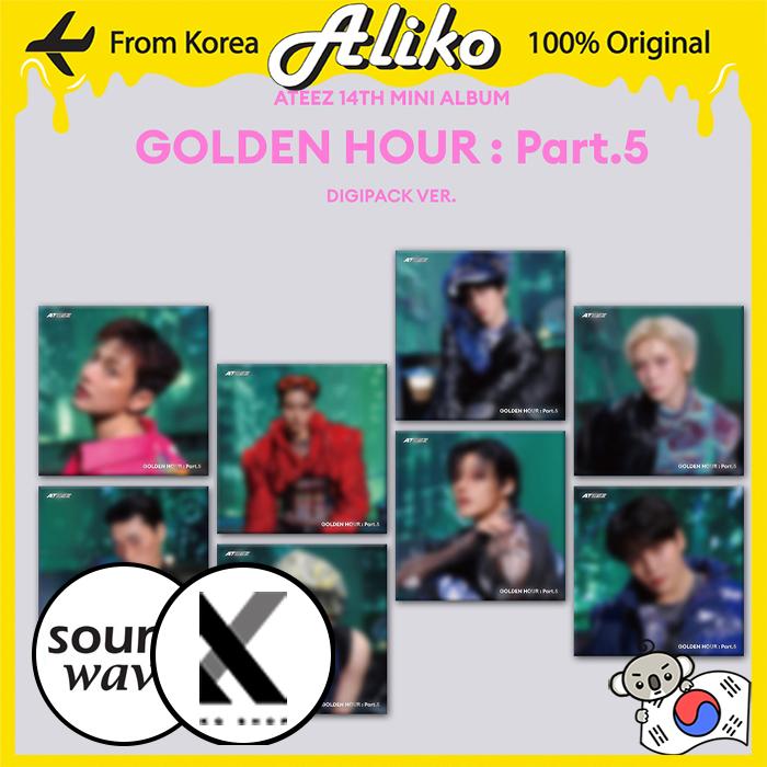 [предзаказ] ATEEZ 14-й мини-альбом - GOLDEN HOUR : Часть 5 (ДИГИПАК ВЕР.) NO POB - RANDOM