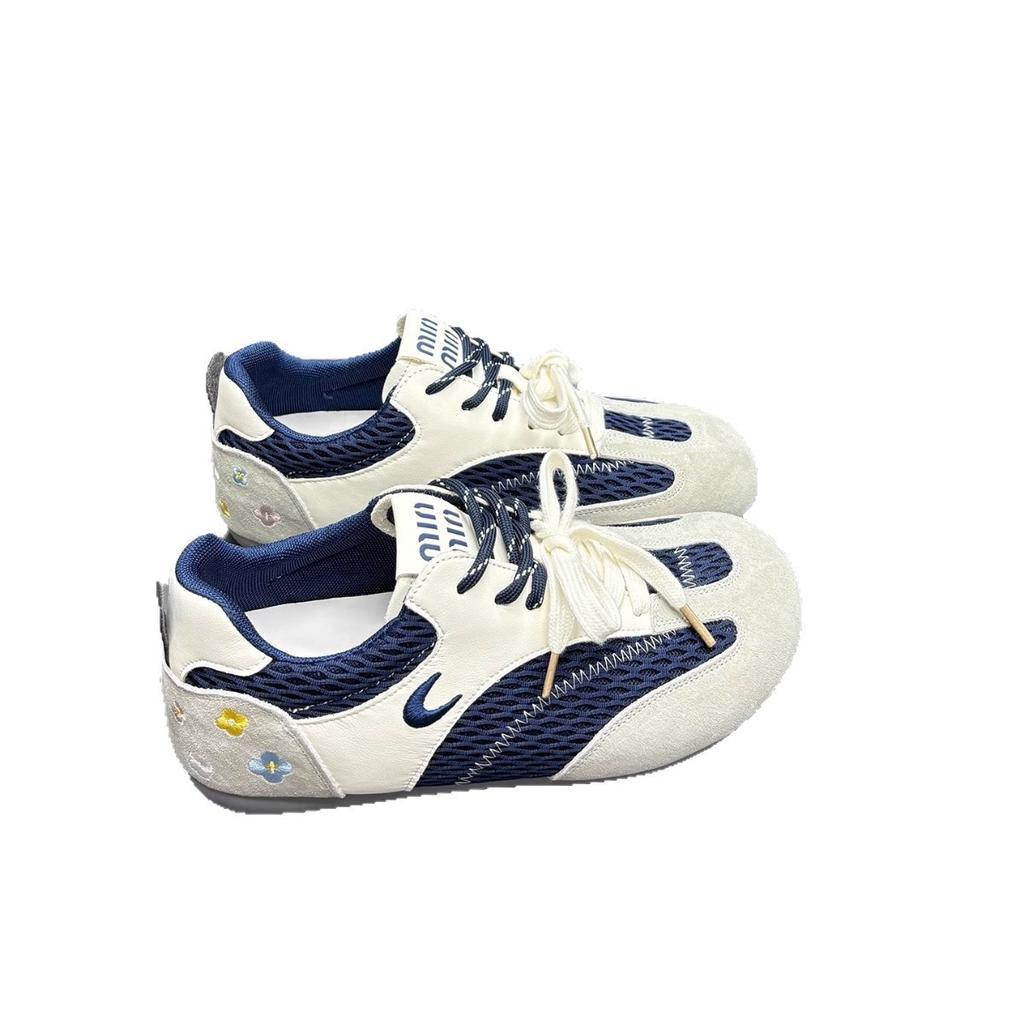 Mesh lace-up little white shoes women's 2025 summer new fashionable versatile comfortable retro breathable student casual board shoes