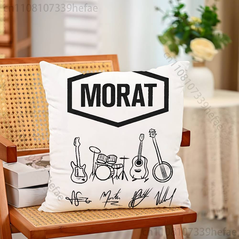 MMorat Band Pillow Case Plush Pillow Cases Home Decoration Pillow Cover for Sofa Bed Chair Living Room
