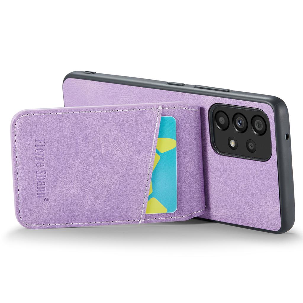 FIERRE SHANN For Samsung Galaxy A23 4G/A23 5G (Global Version) Card Slots Cell Phone Case