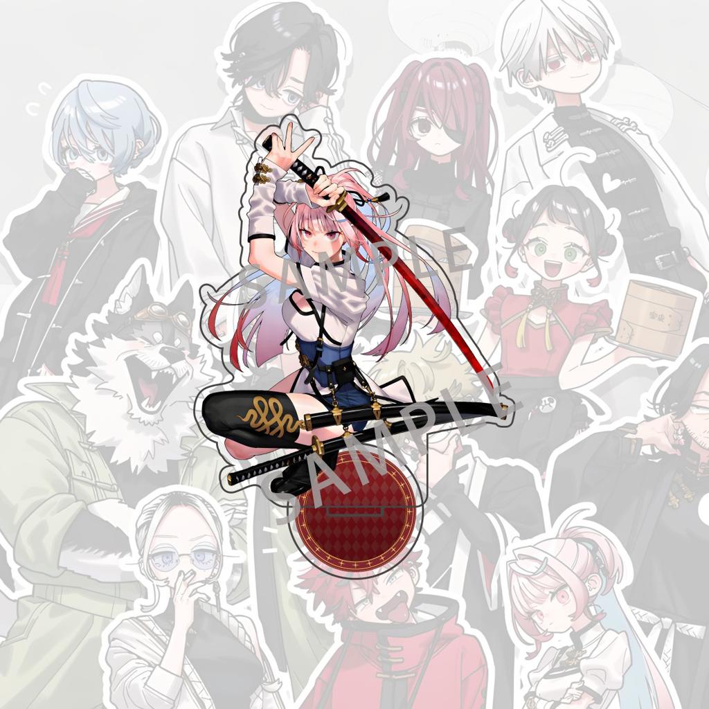 Anime Gokurakugai 15cm Acrylic Aruma Tao Saotome Nei Takarai Stand Figure Standing Model Desktop Bookshelf Decoration Gift