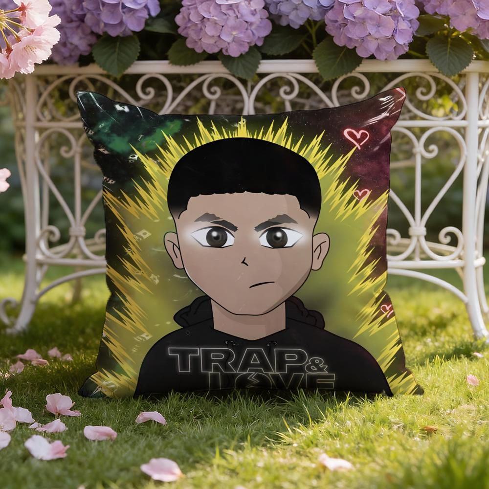 B-Beny J-Jr Rapper Cushion Cover Home & Car Dual-Scene Pillow Cover: Reversible for Premium Comfort