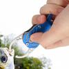 Mini Fishing Grip Aluminum Alloy Portable Fish Control Clamp with Anti‑Lost Rope(Charm Blue )