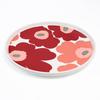 Marimekko Pair 250ml Mug and 20cm Unikko Dark Cherry and Salmon 73702 073702 Cup and Medium Nordic Western Tableware Set Plate, Red, 133, Plate,