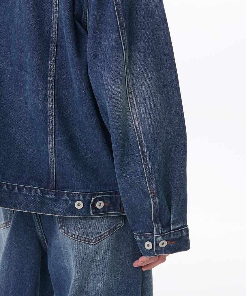 Musinsa Standard Extra Oversized Denim Trucker Jacket [Medium Indigo]