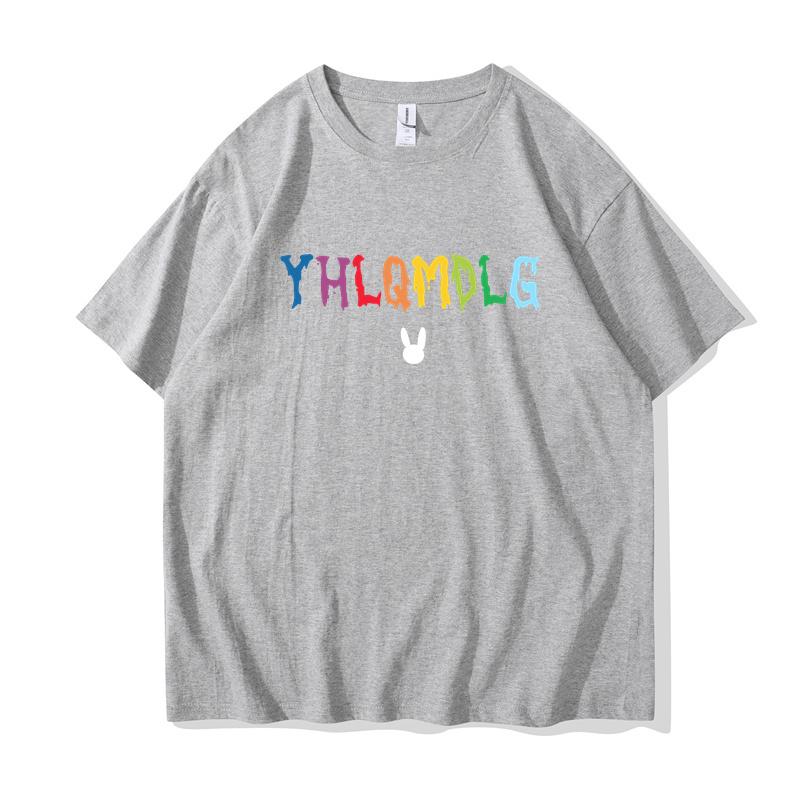 Rapper Bad Bunny Basis Classic Men Women T Shirt Cool Harajuku Tshirts Streetwear Summer 90s Female T-shirt Top Tee Clothes