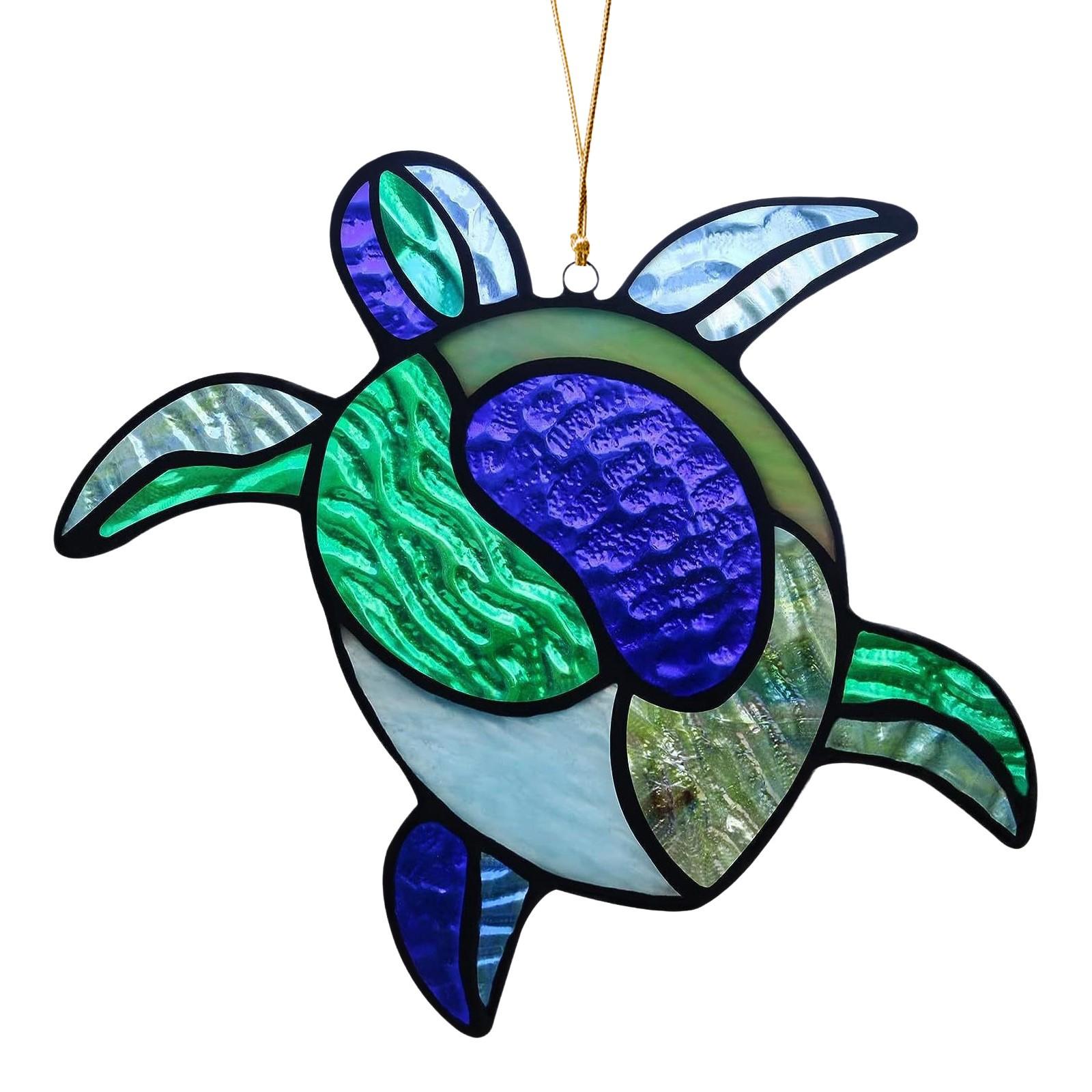 

Пляжный закат Suncatcher Орнамент Акриловое украшение для окна, креативное освещение Craft Подвесной домашний декор Подвесной One Size