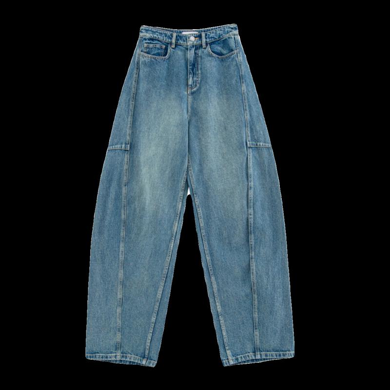 FAESSLIN Hong Kong Retro Lockere Weitbeinige Jeans