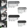 Multifunctional Wall-Mounted Toothbrush Rack, Automatic Toothpaste Dispenser Toothbrush Organizer with Drawer