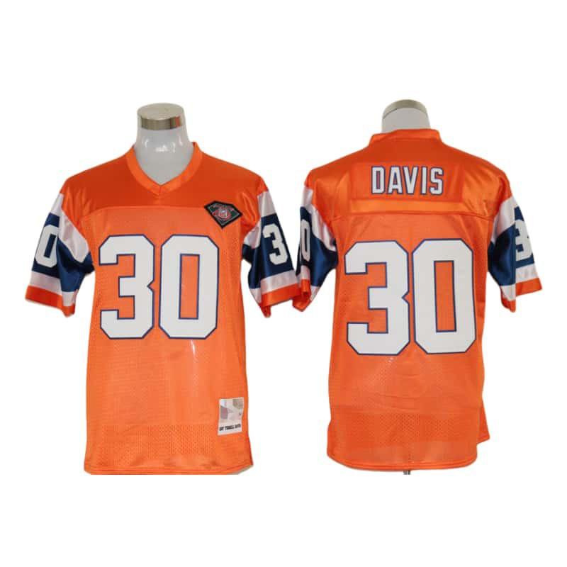 Mens Retro Embroidered Denver Broncos Football Jersey Size M-XXXL Cotton Blend Sports Fan Apparel Rugby Casual Wear