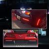 for 2014 2015 2016 2017 2018 2019 Chevy Corvette C7 Rear Bumper Reflector Tail Brake Sequential Turn Signal Lights Smoked Lens Red LED Fog Lamps