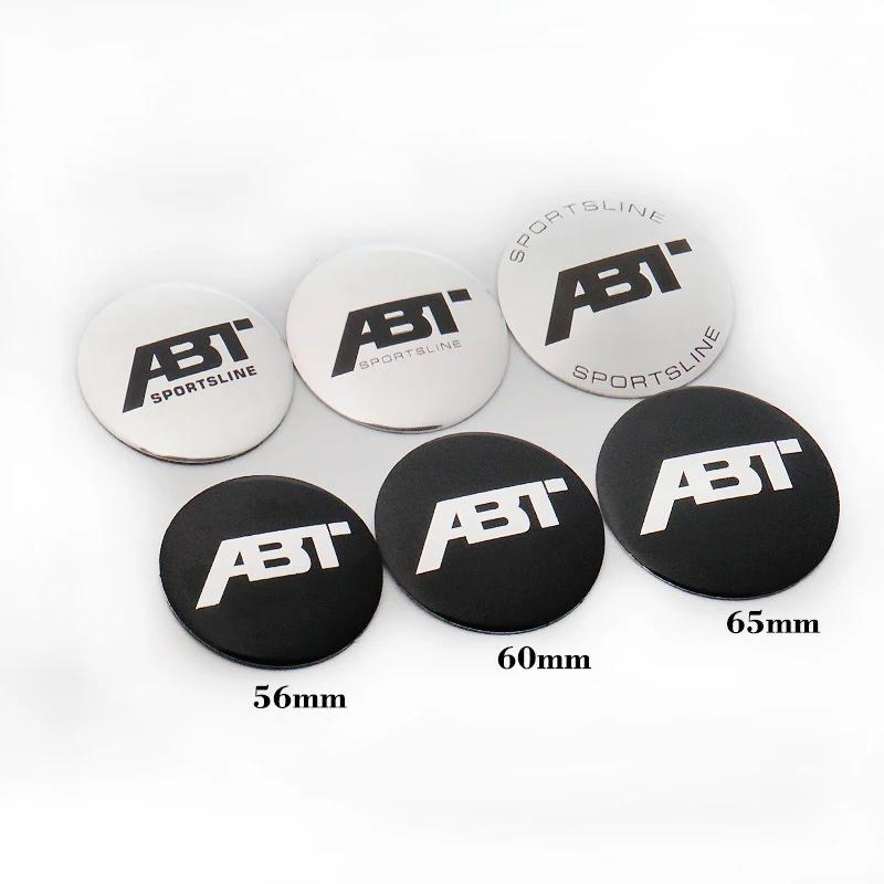 

4 шт. 56 мм 60 мм 65 мм Алюминиевые Серебристые Черные Колпачки Ступицы с Логотипом ABT Наклейка Значок ABT Аксессуары 56mm 4pcs серебряный