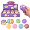Bunte Glitzer-Knödel-Quetschkugel, sensorisches Spielzeug zum Stressabbau, Simulation von Lebensmitteln, Squishies, Brötchendämpfer-Quetschgeschenk