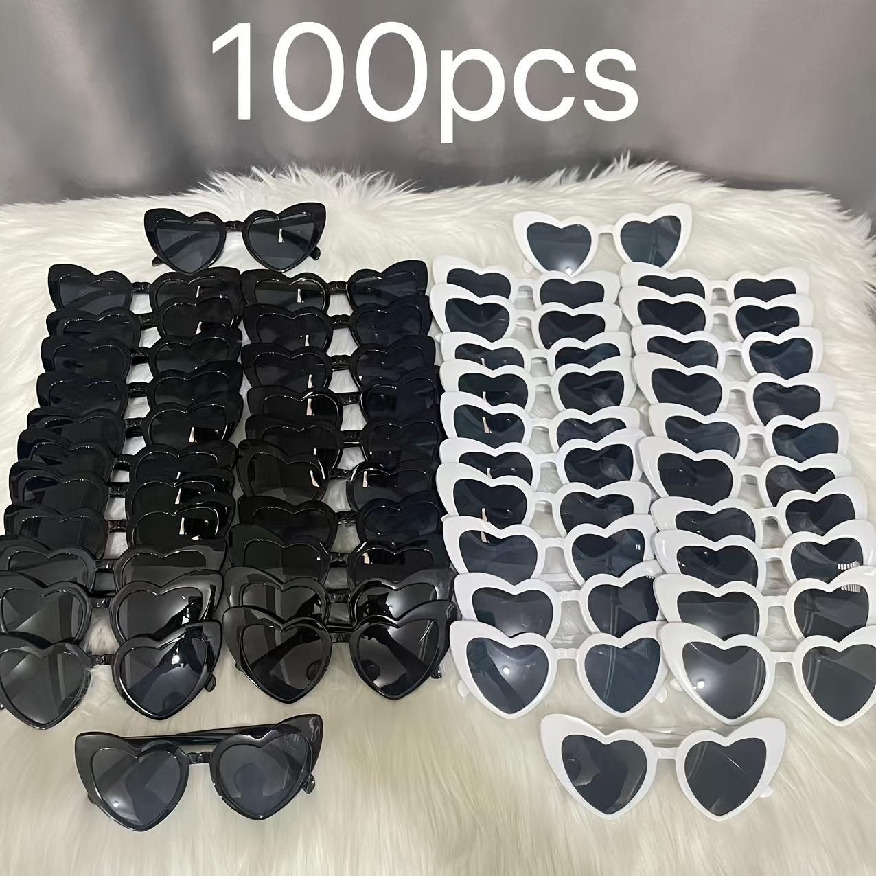 

100 шт. Очки в форме сердца подходят для свадебных вечеринок, подарков на день рождения, Хэллоуина, Рождества