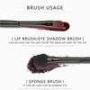 10pcs/Set Makeup Brush Beauty Makeup Tools For Double-headed Eye Shadow Brush Black Pole Eyelashes Cosmetic Tool 