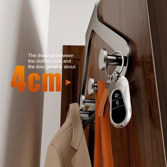 Hanger Rack Punch-free Over-the-Door Organizer Heavy Duty No-Drill Easy Installation RV Door