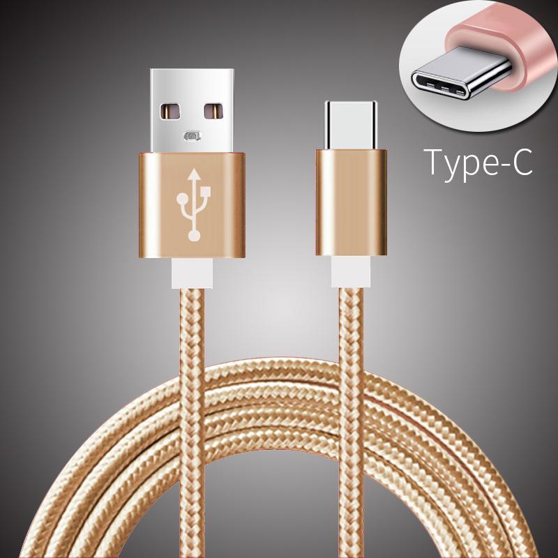 Braided Type-C Fast Charging Nylon Cable for Android - Durable and Tangle-Free