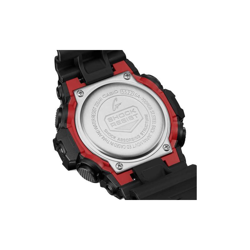 CASIO Men Liquid Crystal/Analog Dual Display Series 58mm Black Watch GA-700RGB-1A GA-700RGB-1A