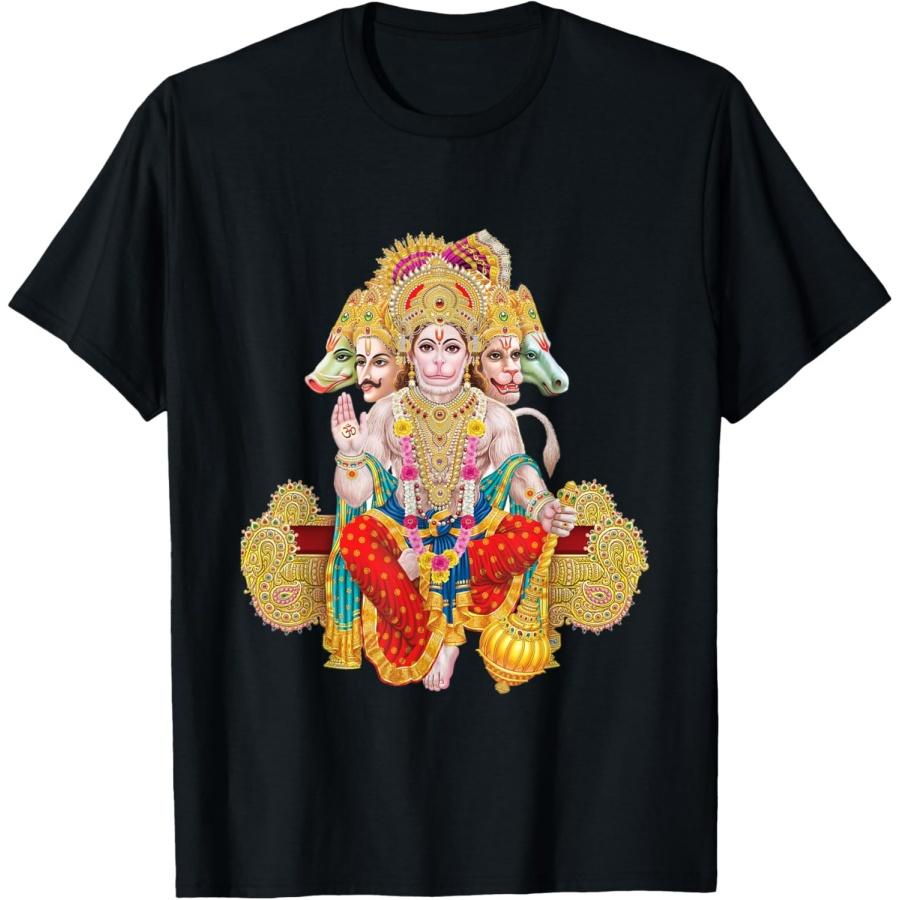 Hanuman Deity Shirt Hindu God of Wisdom Strength & Courage T-Shirt S