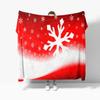 Christmas Theme Flannel Throw Blanket Christmas Tree Snowflake Pattern for Couch Bed Sofa Festival Gift for Boy Girl Lightweight