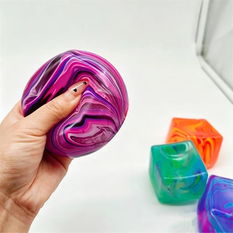 5.5Cm Needoh Nice Sensory Rhyolite Cube Stress Relief Anxiety Toy Stretchable Ball Maltose Filling Slow Rebound Squishy Toy Gift