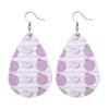 Fashion Leather Earrings Lightweight Faux Leather Leaf Earrings Teardrop Dangle Handmade For Women Girls Jewelry Wholesale