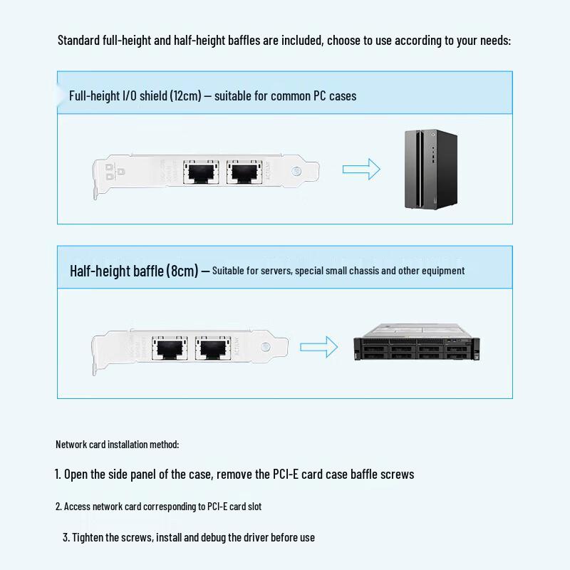 BOYANG Intel X540 Dual-Port 10GBASE-T Ethernet Server Adapter
