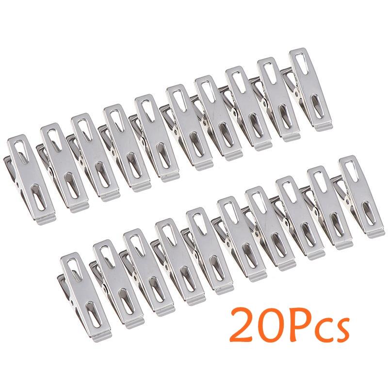 Paslanmaz Çelik Kanca Klip Ev İç Giyim Çorap Kurutma Klipleri Elbise Yorgan Rüzgar Geçirmez Klip Askı