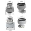 New 1.25 to 1.5 Pool Hose Adapter With Adjustment Hoop Type B Pool Hose Connector Rubber Metal Pool Filter Pumps Adapters