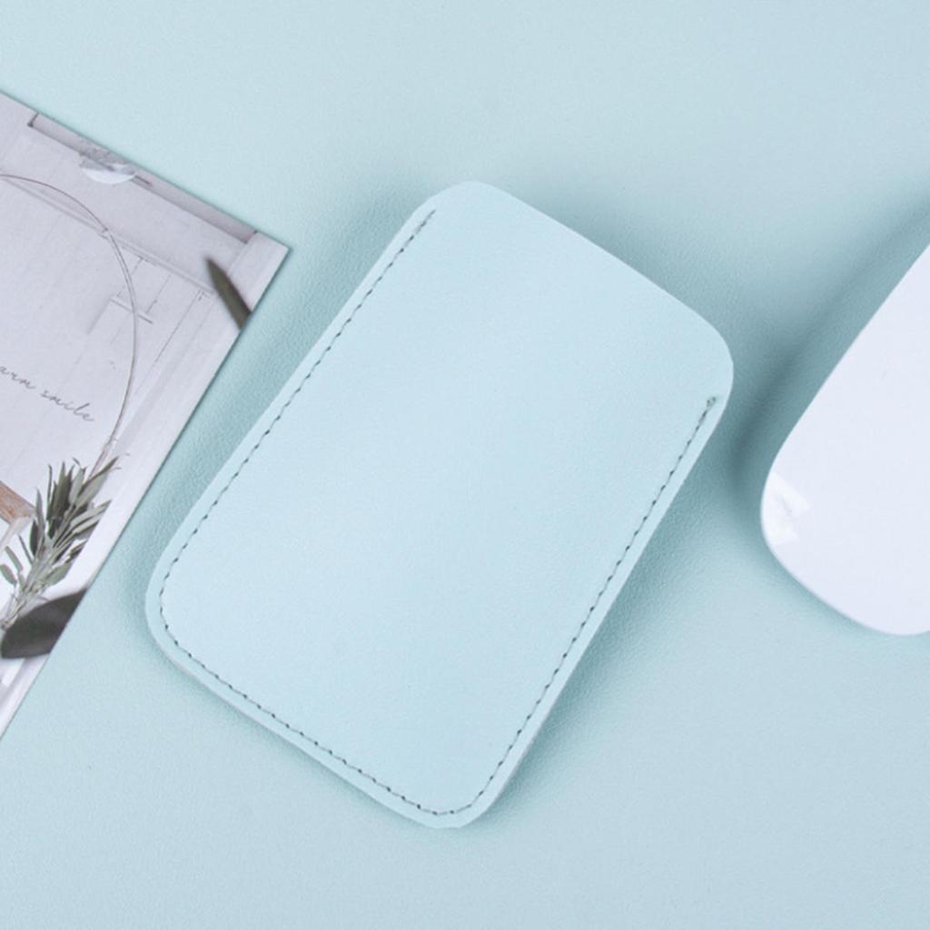 Wireless Mouse Storage Pouch Universal Reusable Leather Mouse Protective Case Laptop Accessories Organizer