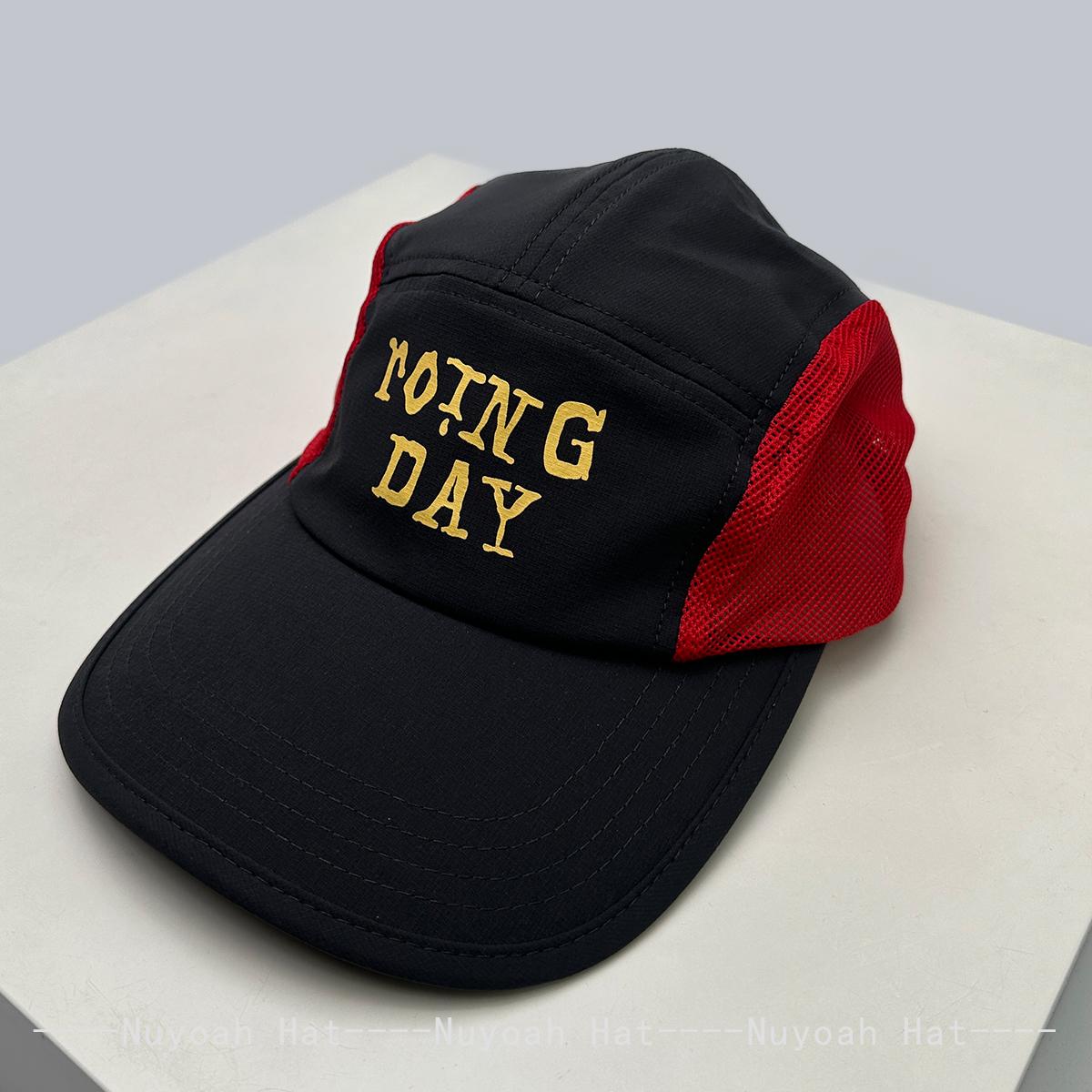 

New Men Women Mesh Quick-Dry Printed Letters Baseball Hats Sunshade Color Block Breathable Peaked Caps Versatile Fashion Travel 56-60cm