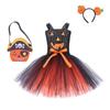 Halloween children's costumes new girls pumpkin masquerade show tutu dress little witch princess dress