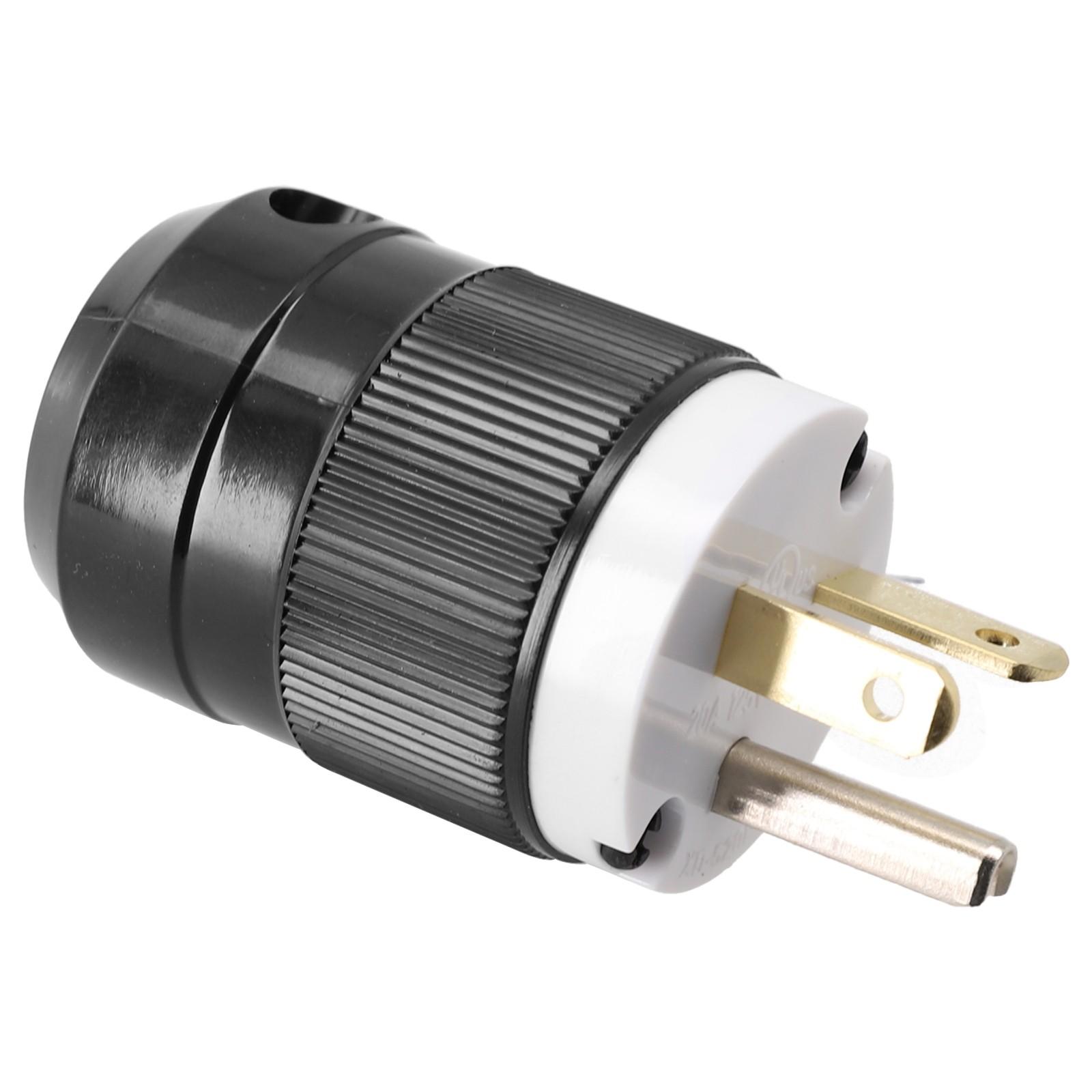 

NEMA 5-20P 20A 125V Прямой штекерный разъем для замены, прочный