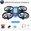 V8 New Mini Drone 4k Profession HD 1080P Wide Angle Camera WiFi FPV RC Dron Height Keep Drones Helicopter Kids Toys 4DRC
