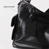Black Warrior 2025 Women's Genuine Leather Biker Messenger Tote