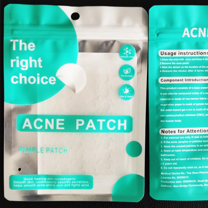 Tea Tree & Centella Star Pimple Patches - 40 pcs Invisible Hydrocolloid for Concealing Blemishes Hydrocolloid