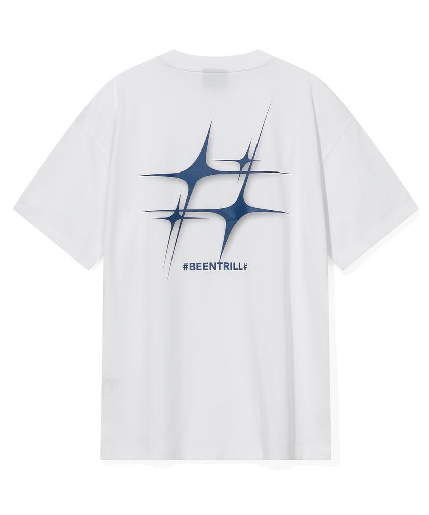 BEENTRILL Star Hashtag T-Shirt (White)