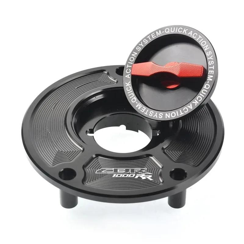 For CBR CBR1000RR ABS 2004-2013 CBR1000RR Fireblade CNC Fuel Gas Tank Cap Cover Aluminum Keyless Motorcycle Accessories