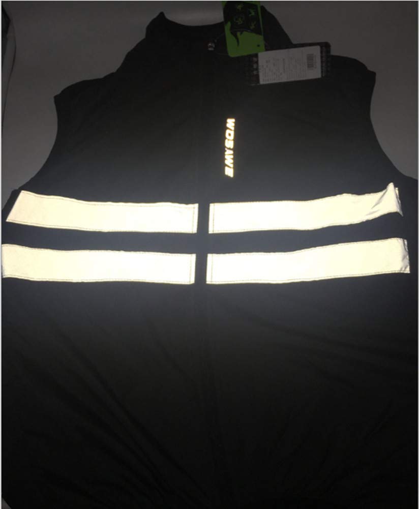 Reflective Cycling Jersey Safety Sleeveless Cycling Night with Back for Road and Outdoor Size L Windbreaker, Thin, Lightweight, Vest, Jacket,