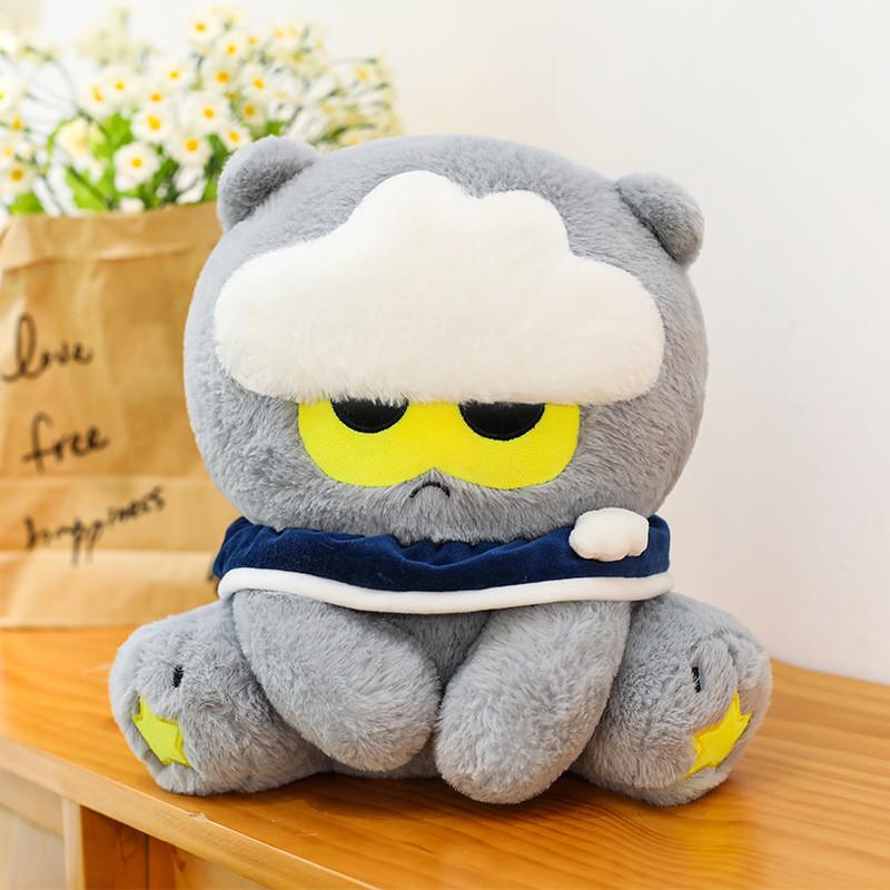 Cuter Cat Cloud Plush Dolls With Soft Embroidery Design For Kids Room Decor