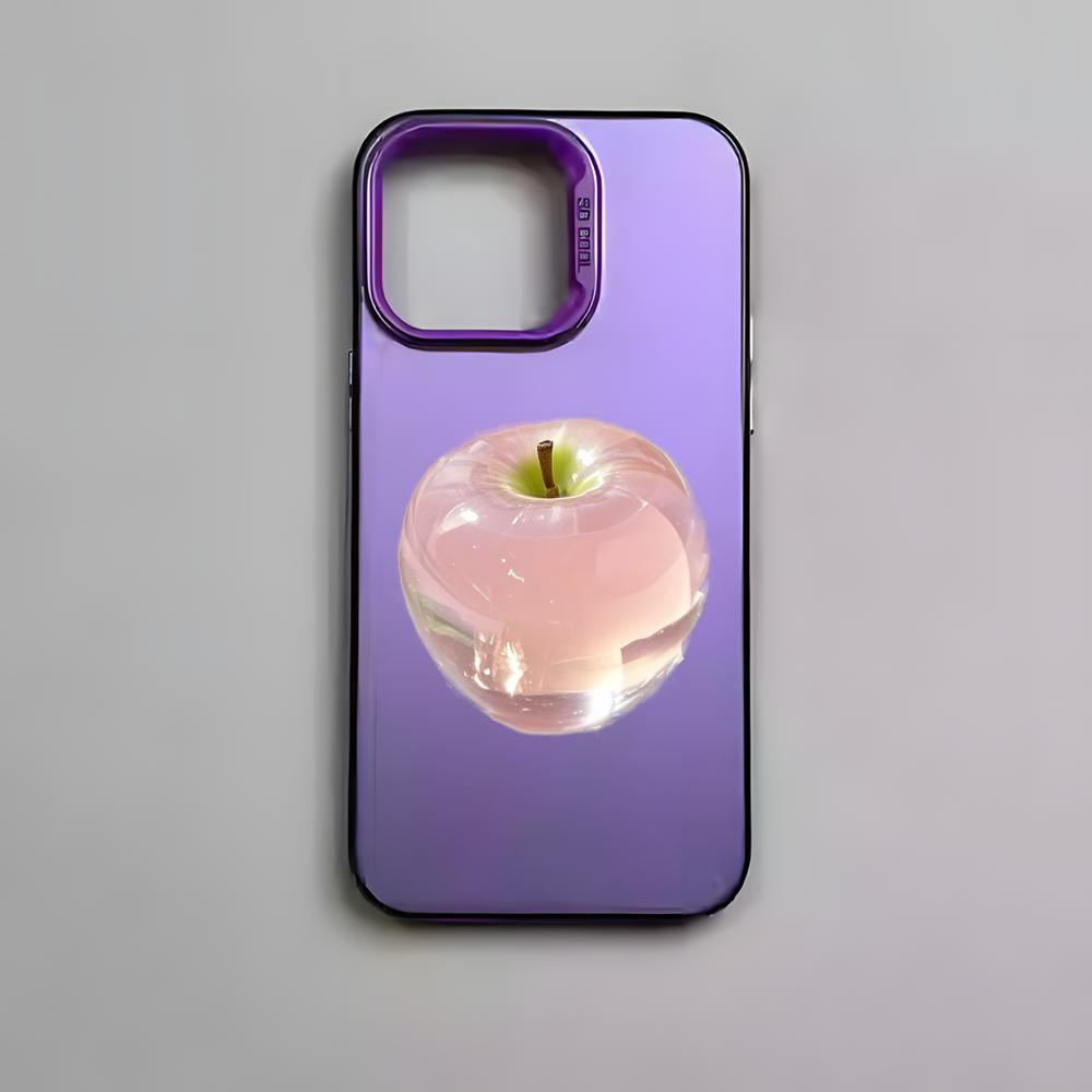 Crystal-Clear Apple Phone Case For iPhone 17 16 15 14 13 12 11 Pro Max Air Colorful Matte Laser Aurora Shockproof Phone Case