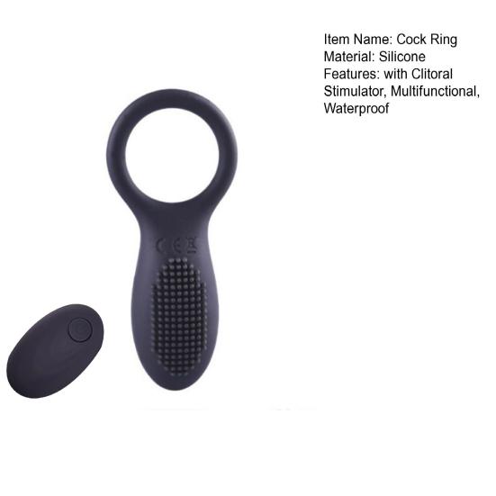 Vibrating Cock Ring Adult Sex Toy Multi Vibration Remote Control Clitoral Vagina Stimulator Silicone Cock Ring Enhances Stamina for Men Women Couples