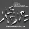 46-piece Socket Wrench Set Automobile and Motorcycle Set Household Hardware Combination Toolbox