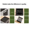Folding Portable Toilet w/ Paper Holder & Lid Reusable Camping Toilet for Camping Travel Outdoor Car RV & Emergency Use