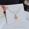 Elegant Japanese-Korean Style Flower Pendant Necklace - Luxury Gift for Women & Best Friends