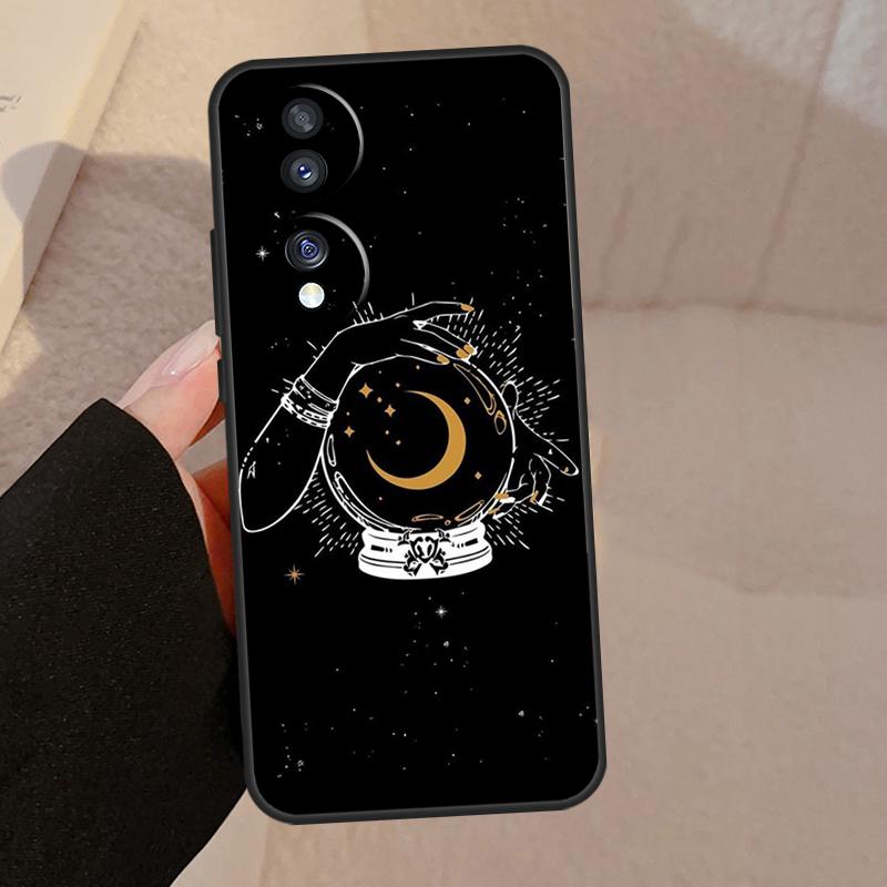 Fortune Telling Moon Stars Hands Art For Honor Magic V5 5 6 7 Pro Case For Honor X9a X9b X9c X8a X8b 50 70 90 200 400 Lite Cover